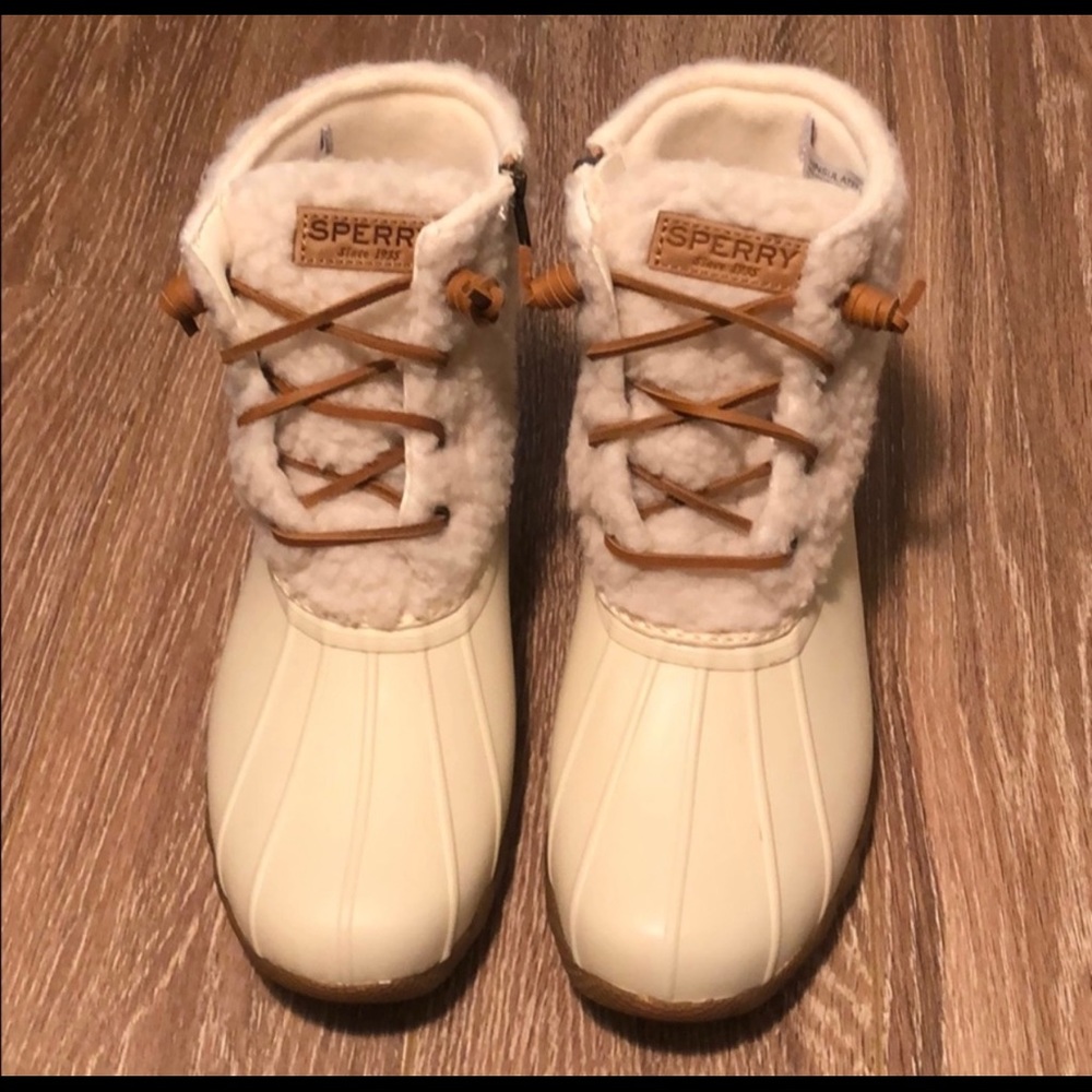 Sperry Saltwater Cozy off-white